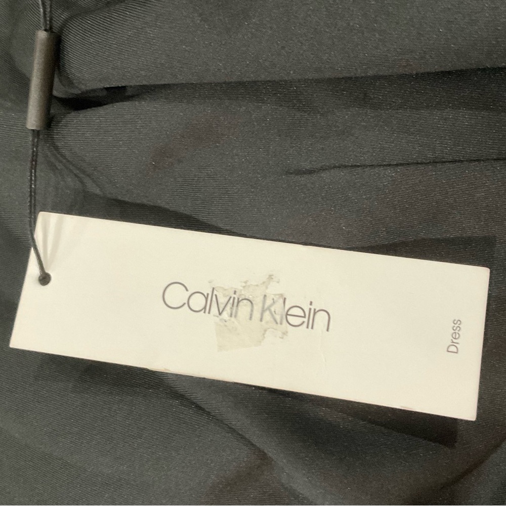 Calvin Klein Women's Black Knee Length Dress Size 6 Long Sleeve Casual NWT!! - Picture 8 of 9